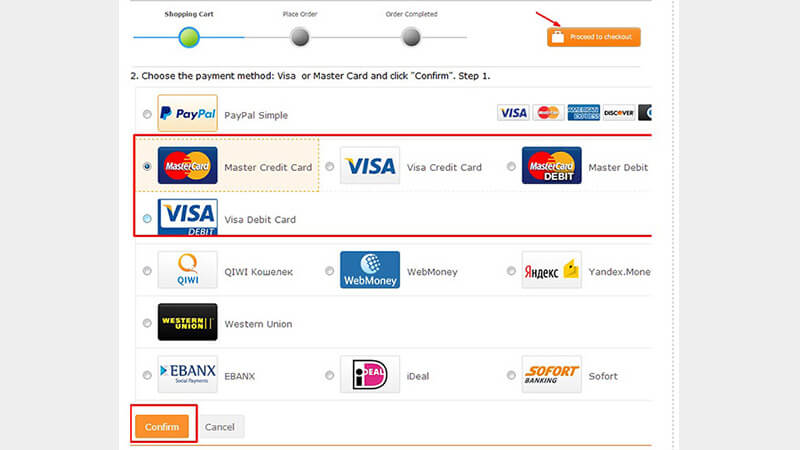 انواع روش های پرداخت در فروشگاه اینترنتی TinyDeal