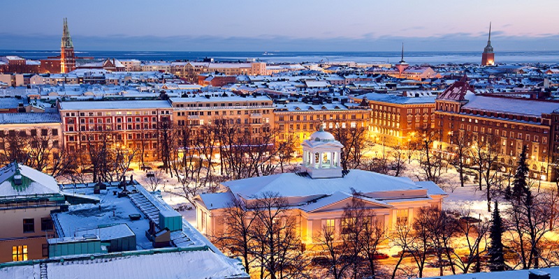 زمستان شهر هلسینکی