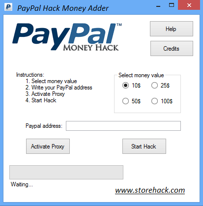 برنامه PayPal Money Hack