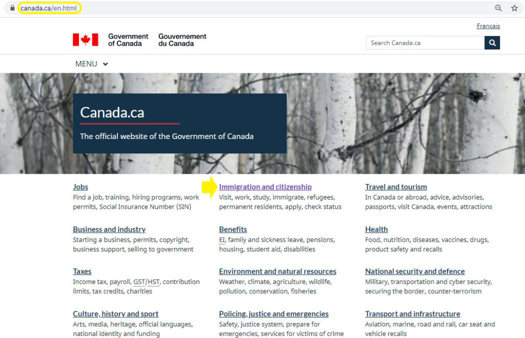 سایت رسمی کانادا