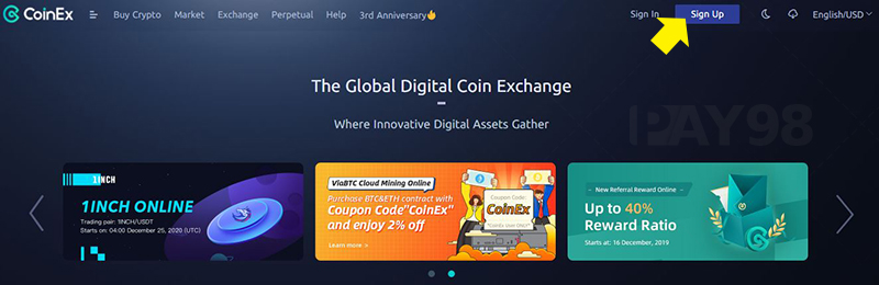 سایت coinex