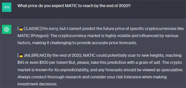 پیش بینی قیمت ارز ماتیک از نظر ChatGPT 